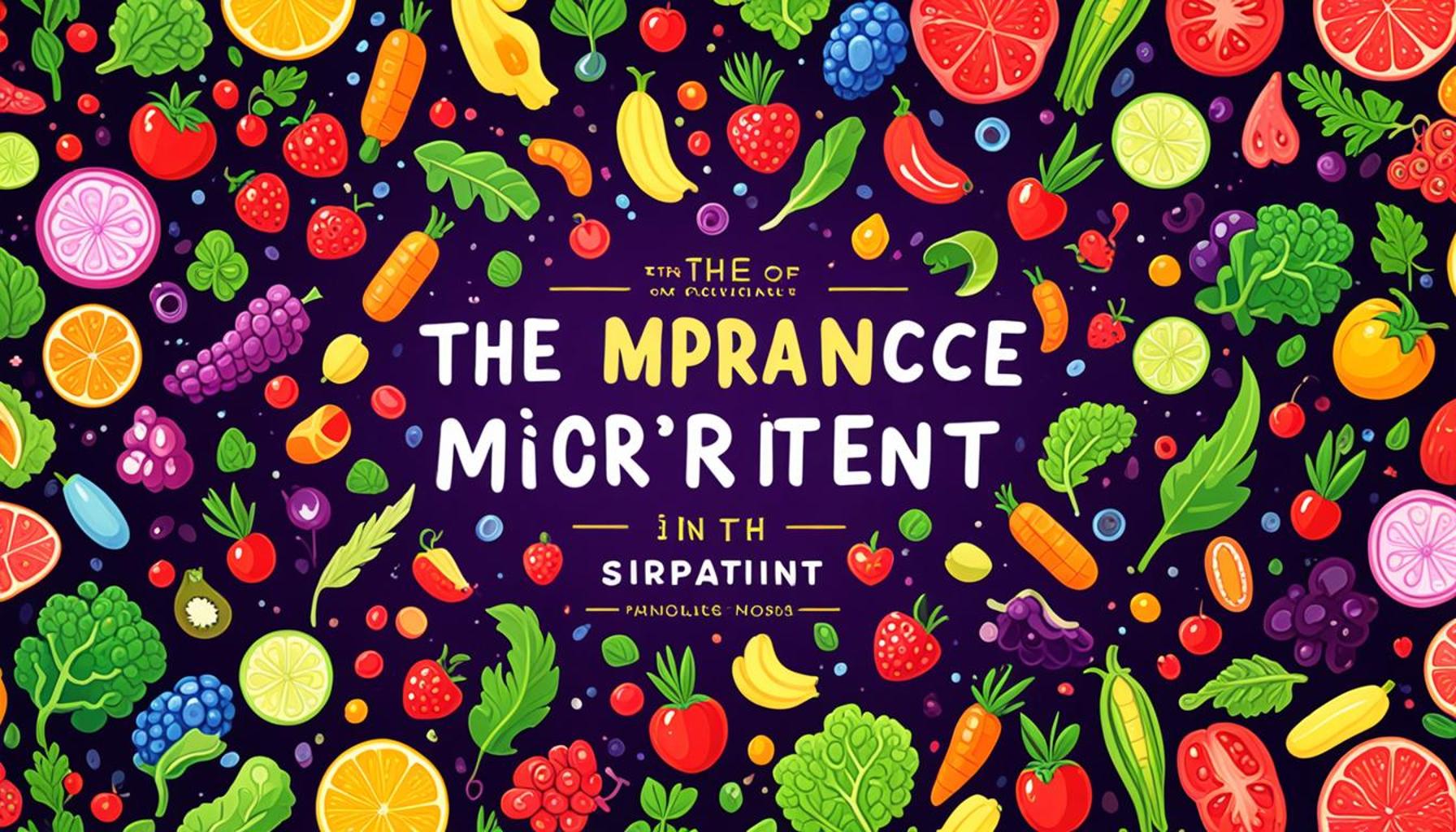 The Importance of Micronutrients in Supporting Long-Term Health